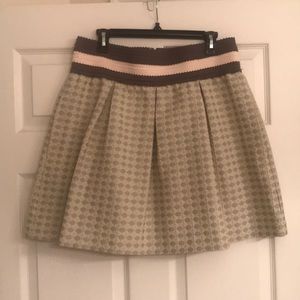 Anthropologie patterned skirt